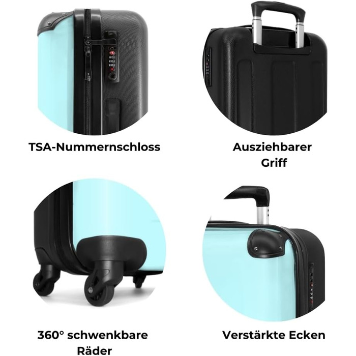 Дитячий валіза-роликовий колірний, 55x40x20 см, ручна поклажа, персоналізований, з ініціалами, для хлопчиків, з принтом 'Ренн-авто', легкий, з іменем, 2 фламінго на блакитних роликах