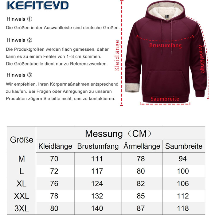 Капюшонний світшот Cavva для чоловіків: флісова тканина, захист від вітру та вологи, бавовна, теплий, армійного кольору (вишневий, XL)