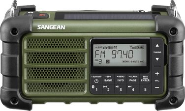 Радіо Sangean MMR-99: багатофункціональне, з ручкою, FM-RDS, Bluetooth, LED, IP55, для відпочинку та надзвичайних ситуацій