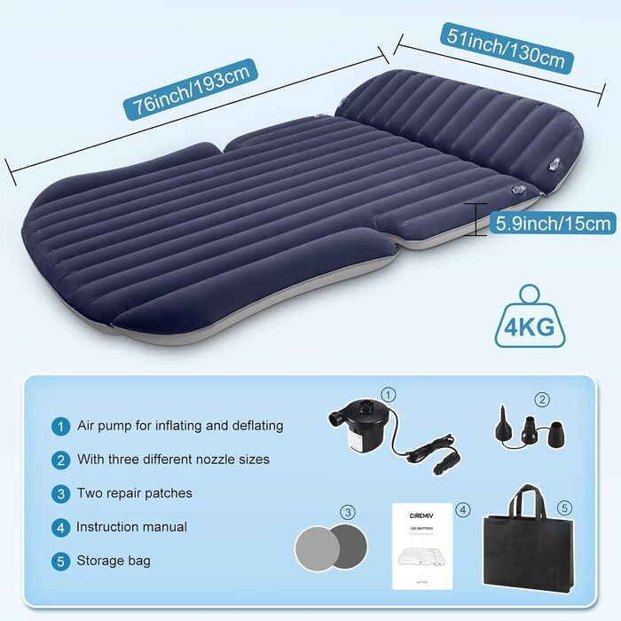 Car mattress, Car mattress Kombi, Mattress for car trunk, Car mattress, Car mattress trunk, Inflatable car trunk mattress, Car bed