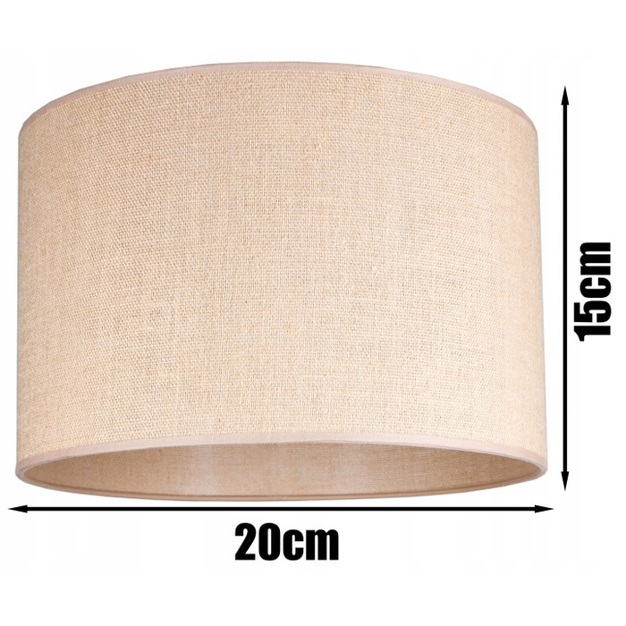 Підлогова лампа Glimex BOHO E27 60 Вт, бежева