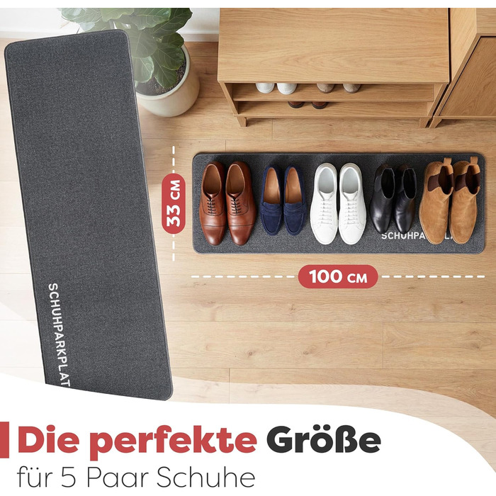 Килимок для дому 40x60 см, стійкий до прання - ідеальний розмір для вхідних дверей. Килимок для входу, привітальний напис та сердечко (Мінімалістичний)