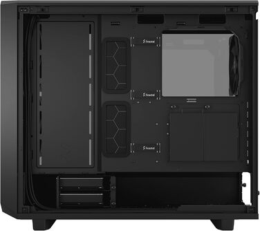 Корпус ПК Fractal Design Meshify 2 Lite White з прозорою панеллю з темпурованого скла, ATX, FD-C-MEL2A-04 (Чорний)