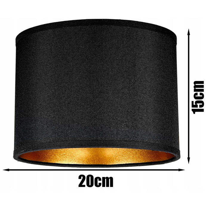 Стильна настільна нічна лампа, чорно-золотий абажур, сучасний лофт LED