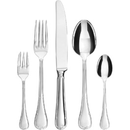 GRÄWE Bayreuth Cutlery Set, 10-piece, 2-person, silver-colored, stainless steel, polished