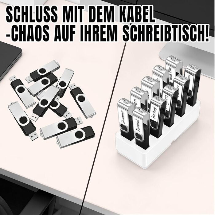 Органайзер для USB-накопичувачів TATMOHIK: сумка для зберігання 10 USB-флешок, аксесуари для електроніки