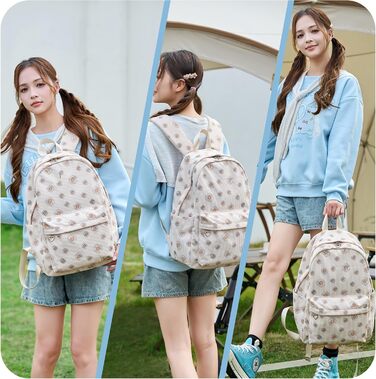 Шкільний рюкзак для дівчаток: легкий, для підлітків, з відділенням для ноутбука (вишня)