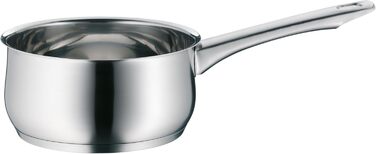 Набір каструль WMF Diadem Plus, 4 шт. з кришками з термостійкого скла, Cromargan® (нержавіюча сталь 18/10), широкі зливні краї, унікальний дизайн, технологія TransTherm® (підходить для всіх типів плит, включаючи індукційні), артикул 073044