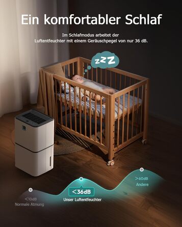 Електричний осушувач повітря 12л/24г з сенсорним керуванням, дисплеєм 3 кольорів та таймером 24г. Ідеальний для квартири, швидкого сушіння білизни, ванної кімнати та підвалу. Білий, 12л