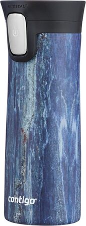 Термокружка Contigo Pinnacle Autoseal, 420 мл, нержавіюча сталь, з функцією Autoseal, для кави з собою, BPA-free, Blueslate
