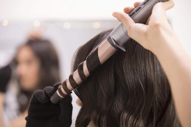 Стайлер для локонів Remington Keratin Protect [19-28 мм] з керамічним покриттям та маслом мигдалю, цифровий дисплей до 210°C, для створення природних локонів, спіральних локонів та пляжних хвиль, CI83V6
