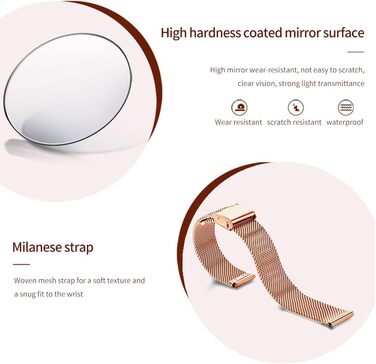 Годинник жіночий OLEVS Roségold з серцем-діамантом, чорно-біле циферблат, кварц, водонепроникний, комплект з браслетом, годинники для жінок (5189: Зелений)