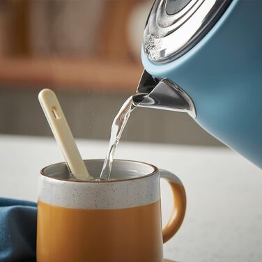 Електричний чайник Russell Hobbs Hanley Retro Jasmine, 1.7л, кремово-білий, 2400W, нержавіюча сталь, ретро-дизайн