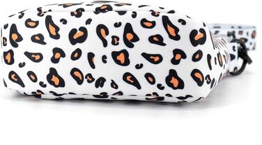 Сумка для ласощів для собак COOWONE Leckerlibeutel, з тримачем для відходів, на пояс, для прогулянок та тренувань, біла, леопардовий принт 2.0