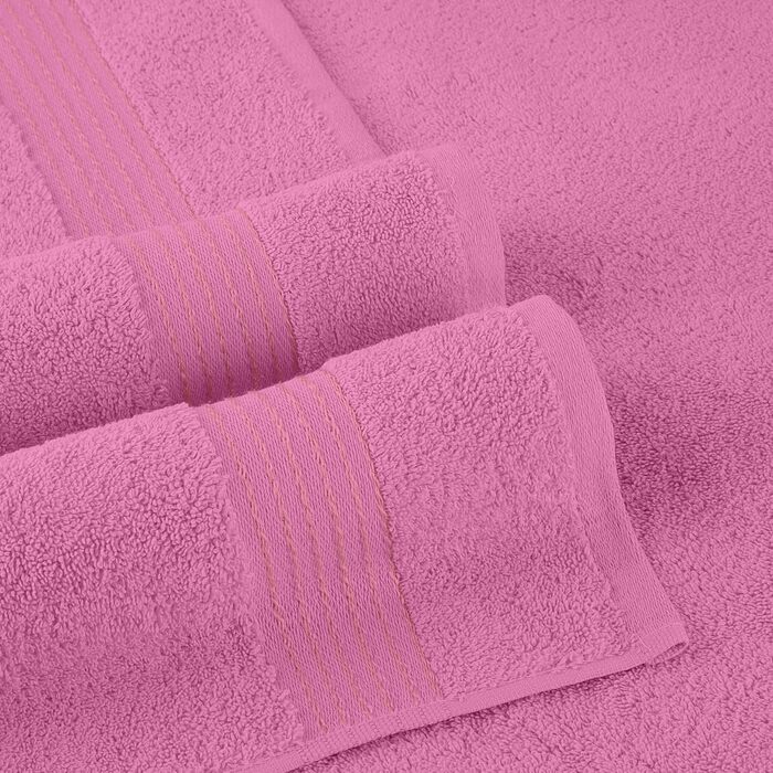 Набір рушників Elegant Comfort Premium Cotton з турецької бавовни, 6 предметів (2 рушники для обличчя, 2 рушники для рук, 2 банні рушники), світло-рожевий
