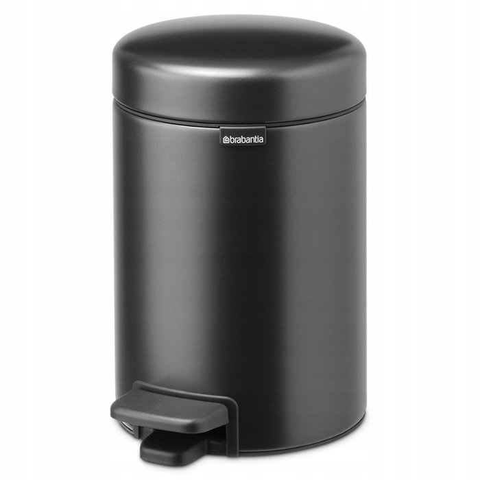 Сміттєвий кошик Brabantia NewIcon з педаллю, 3 л, графітовий