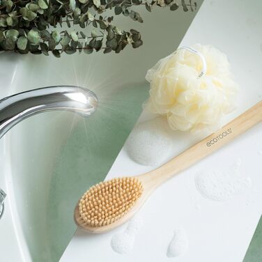 Банна щітка для тіла Ecotools з натуральним бамбуковим ворсом