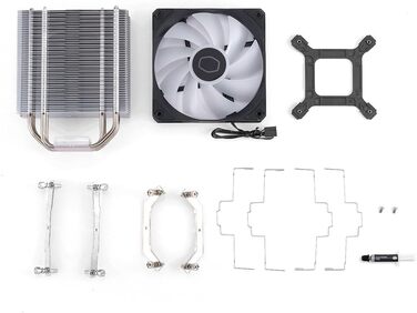 Кулер для CPU Cooler Master Hyper 212 Spectrum V3 - чорний, з RGB вентилятором, підтримка LGA1700 та AM5