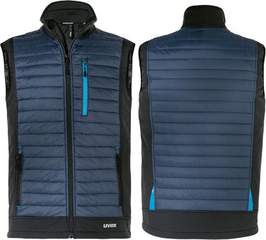 Жилет Uvex tune-up чоловічий гібридний - степна жилетка - міцна робоча жилетка, розмір L, темно-синій
