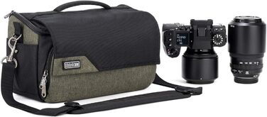 Think Tank Mirrorless Mover 25 - Сумка для беззеркальних камер (Noir/Vert, Сучасний дизайн)