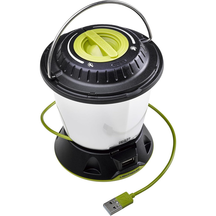 Goal Zero GROCA Goal Zero Unisex 32009 Lighthouse Core LED Camping Lantern 430lm Battery Powered 350g Black, Yellow, One Size