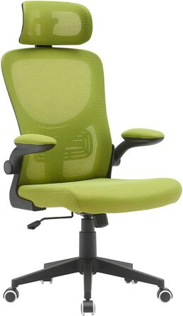 Офісне крісло BAKAJI, нейлон, зелене, 56 x 116-126 см