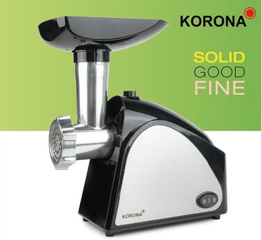 Korona 25200 Stainless Steel Meat Grinder & Food Filler Attachment - 400W | For Meat, Sausage, Kebabs & Pastries