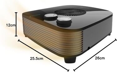 Електричний обігрівач Cecotec ReadyWarm 2000 Max Force - 2000 Вт, 2 режими, 3 функції, захист від перегріву, 20 м²