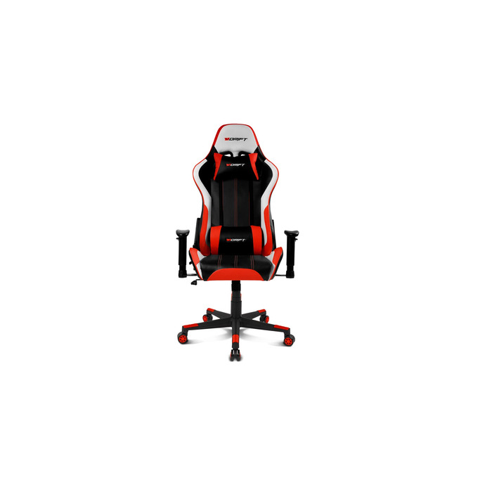 Геймерське крісло Drift Gaming DR175PINK: професійне, чорно-рожеве, екошкіра, регульовані підлокітники, газліфт 4 класу