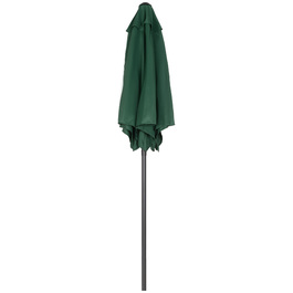 Outsunny Parasol Ø196 cm, Parasol with Tilt Function, Hexagonal Balcony Parasol Beach Parasol Windproof Stable Market Parasol Crank Parasol Sun Protection for Beach Balcony Garden, Green | Aosom