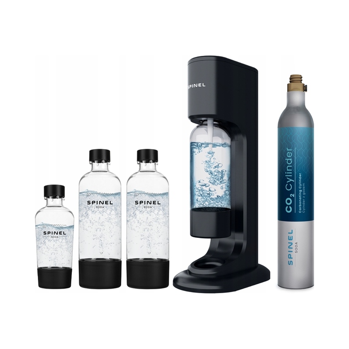 Сифон для газування води Spinel Soda з 3 пляшками BPA Free