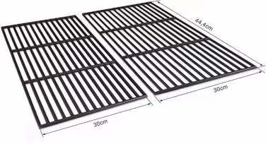 Grillrostprofi Grill Grate Replacement for Weber Spirit E310 / E 320 Cast Iron - Cast Iron 44.4 x 30 cm
