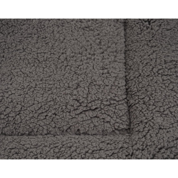 Килимок для тварин Spetebo з плюшу, 90 x 60 см, сірий - нековзний килимок-ліжко для собак та котів, м'яка підстилка, ковдра для домашніх тварин