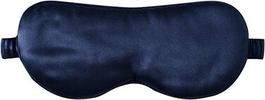 Маска для сну ZIMASILK з 100% чистої шовкової нитки малини (22 Momme), м'яка та зручна, темно-синього кольору