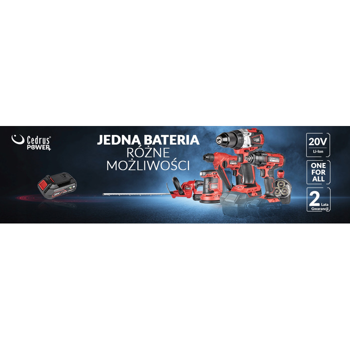 Акумуляторний шурупокрут Cedrus 20 V D40Li-SET