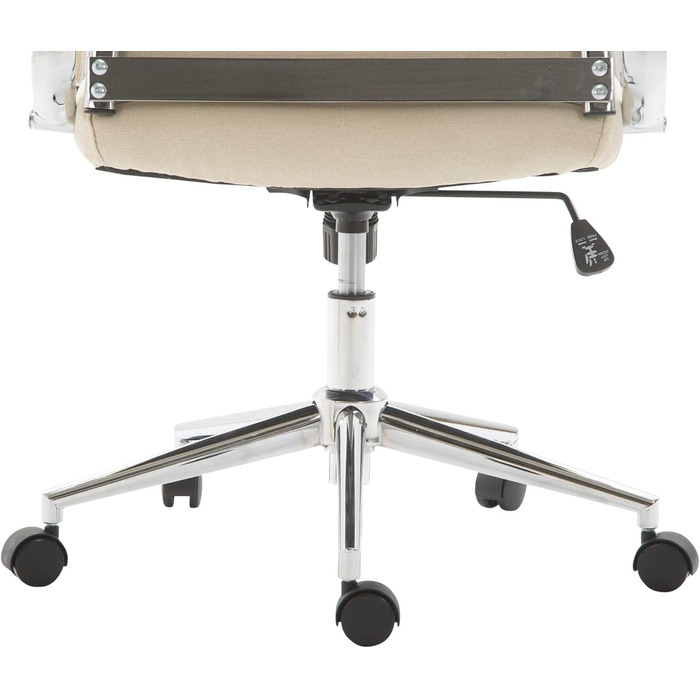 Крісло офісне Kolumbus, тканина, ергономічне, для довготривалої роботи, міцне, для геймінгу та home-office, колір: кремовий