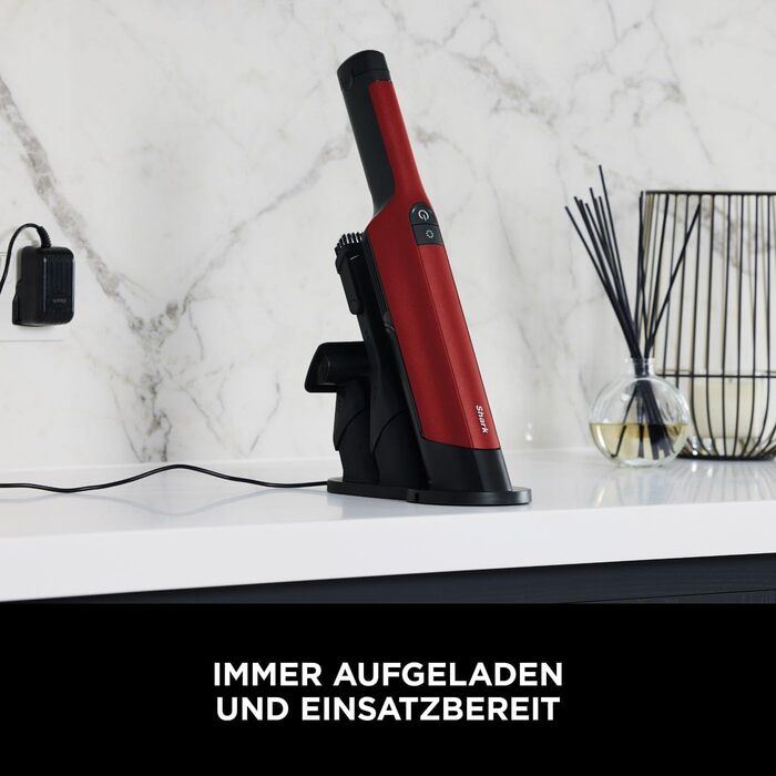 Shark WandVac 2.0 Бездротовий міні-пилосос, ручний, WV270EU. Компактний, легкий, з насадкою для щілин та універсальною насадкою. Час роботи: 15 хвилин, помаранчевий колір.