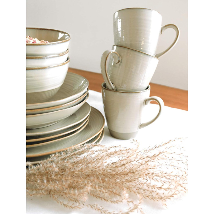 Набір посуду MÄSER Nottingham Vintage для 4 осіб (20 предметів), бежевий, кераміка