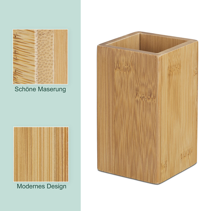 Bamboo Toothbrush Holder