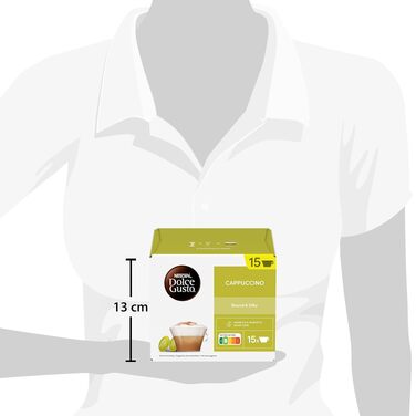Кавові капсули NESCAFÉ Dolce Gusto Cappuccino, 30 капсул (набір 3 упаковки), 349.67 г