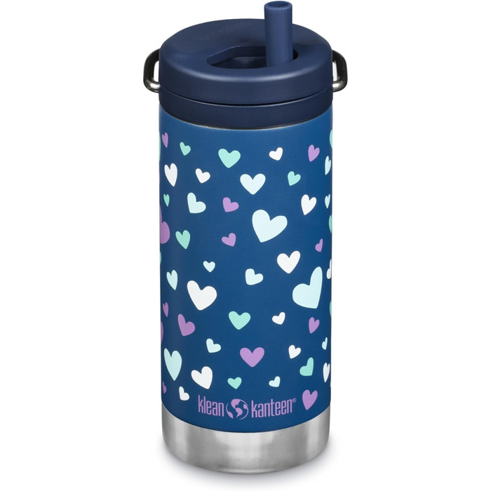 Klean Kanteen TKWide 340 g (with twist cap) – (Marine Blue Hearts)
