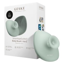 Силіконова щітка для тіла GESKE Body Brush 4 в 1 для глибокого очищення та масажу, ергономічний дизайн, Green