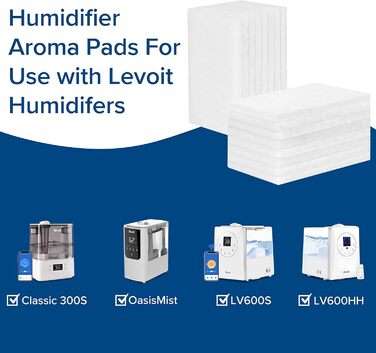 Зволожувач повітря LEVOIT Top-Fill для дитячої кімнати та спальні, тихий (23dB), автоматичне вимкнення, 360° регулювання, 16 арома-паді, для дітей, рослин