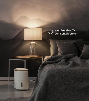 Зволожувач повітря MeacoDry Arete One 6L з очищувачем повітря | Компактний, тихий (32 dB), для спалень, невеликих приміщень та квартир | Фільтр HEPA H13 | Об'єм бака 1.8L