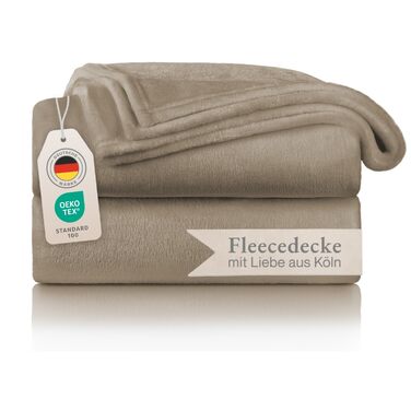 М'яка ковдра Blumtal Kuscheldecke з флісу, 150x200 см, сертифікат Oeko-TEX, для дому та відпочинку