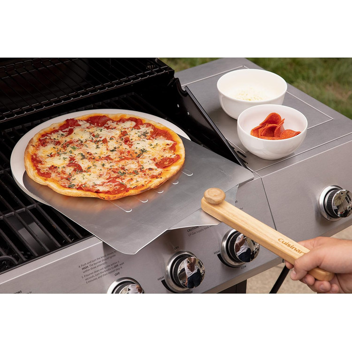 Набір для піци Cuisinart Deluxe: камінь, лопатка, ніж, алюміній