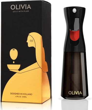 Розпилювач для олії FlairRosol Olivia, 2 шт., зелене скло, 200 мл - ідеально для фритюрниці, салатів, BBQ