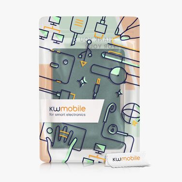 Чохол kwmobile для електронних книг Tolino Vision 1/2/3/4 HD - з фетру, тканинний, захисний, petrol