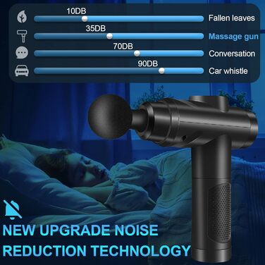 Muscle Percussion Massage Gun with 30 Speed Settings - Quiet Handheld Massager with LCD Touchscreen & 10 Massage Heads for Shoulder, Body, and Back Pain Relief