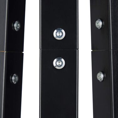 Relaxdays Coat Rack, Stable Standing Clothes Rack made of Metal for Jackets, 175 cm High Clothes Stand, Black